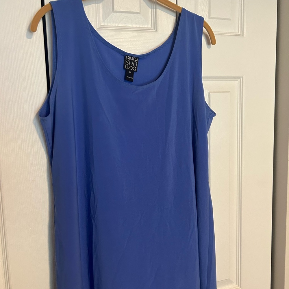 Clara Sunwoo periwinkle Blue Tank Top